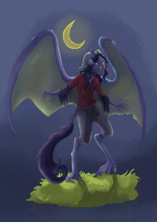 Character created by Natalie Blackburn. Lighting practice